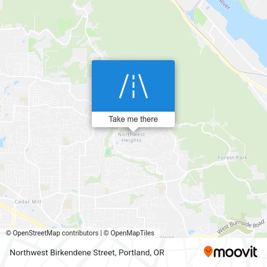 Northwest Birkendene Street map