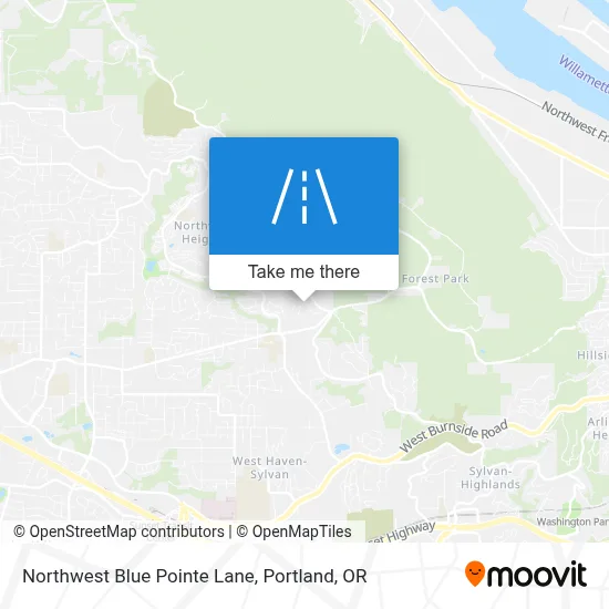 Northwest Blue Pointe Lane map