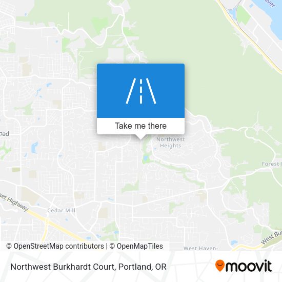 Mapa de Northwest Burkhardt Court