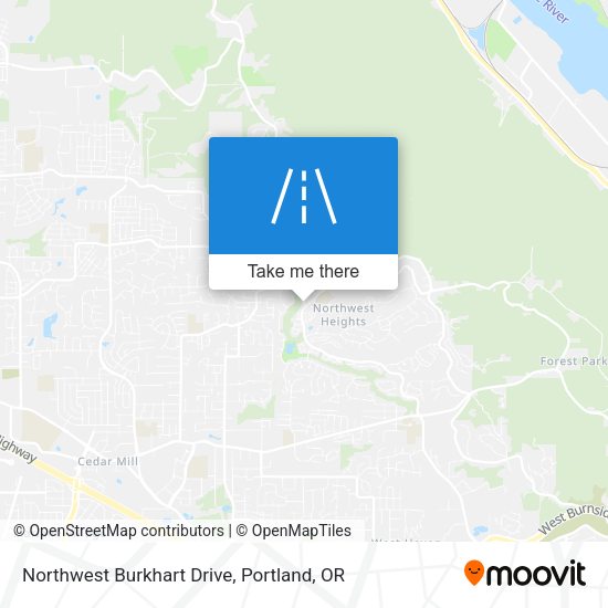 Northwest Burkhart Drive map