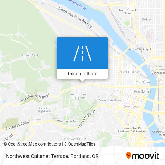 Northwest Calumet Terrace map