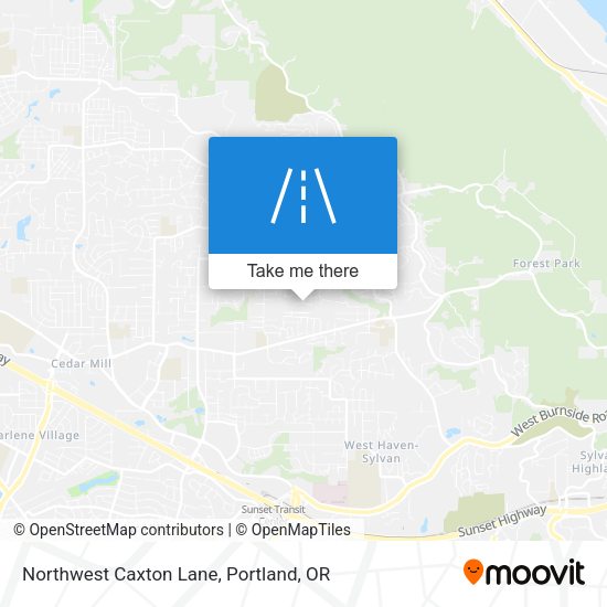 Mapa de Northwest Caxton Lane