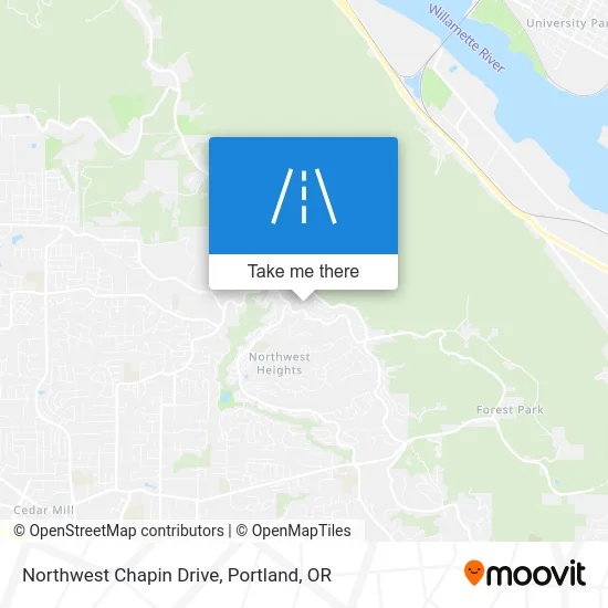 Northwest Chapin Drive map