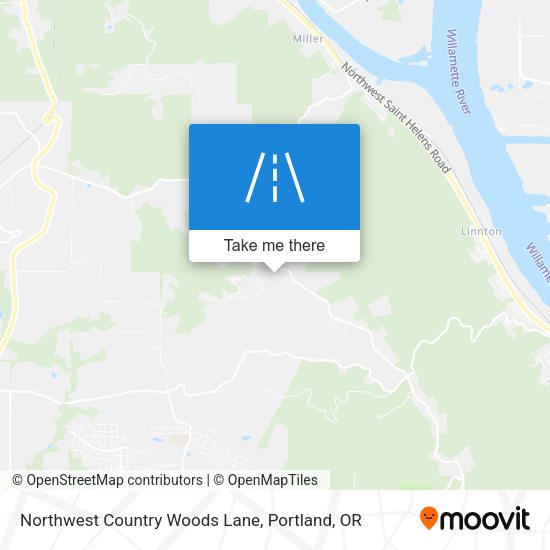Northwest Country Woods Lane map