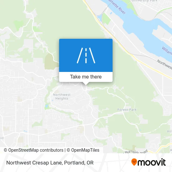 Northwest Cresap Lane map