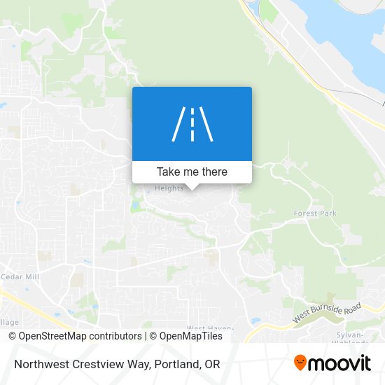 Mapa de Northwest Crestview Way
