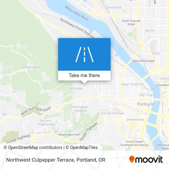 Mapa de Northwest Culpepper Terrace