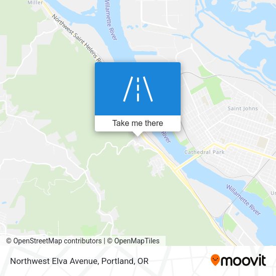 Northwest Elva Avenue map