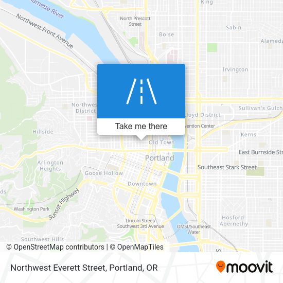 Mapa de Northwest Everett Street