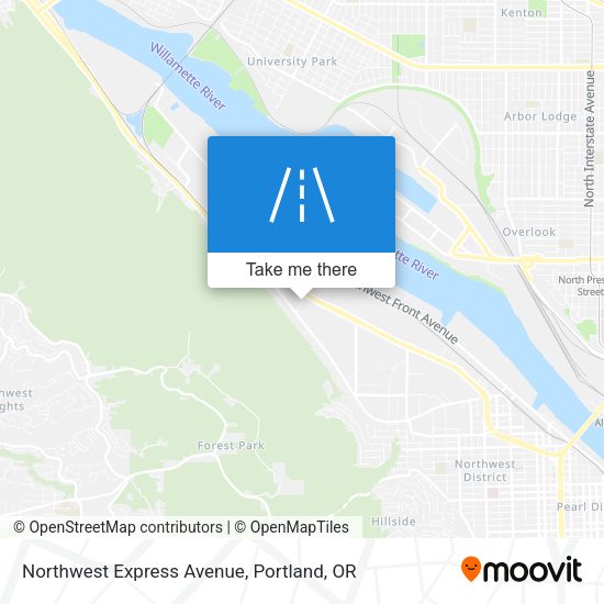 Northwest Express Avenue map