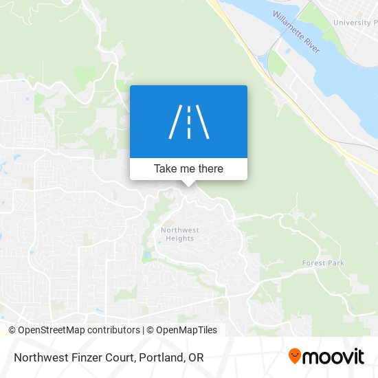 Northwest Finzer Court map