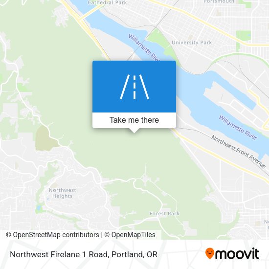 Northwest Firelane 1 Road map