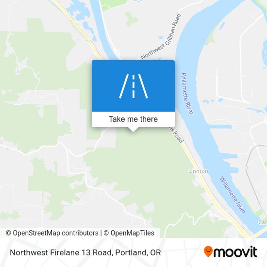 Northwest Firelane 13 Road map
