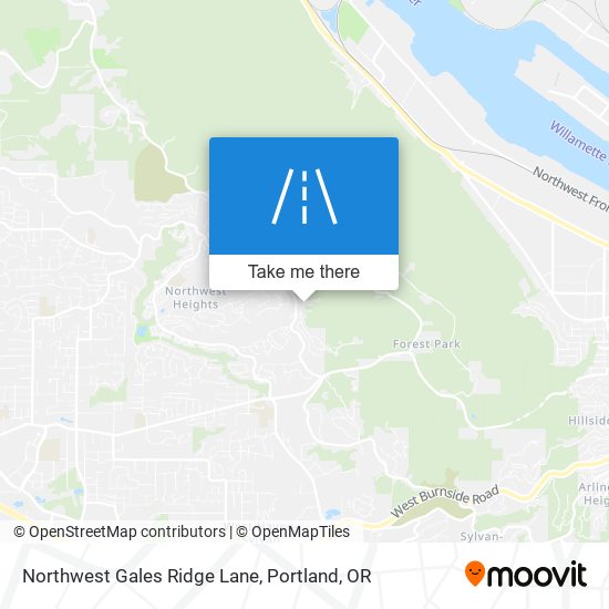 Northwest Gales Ridge Lane map
