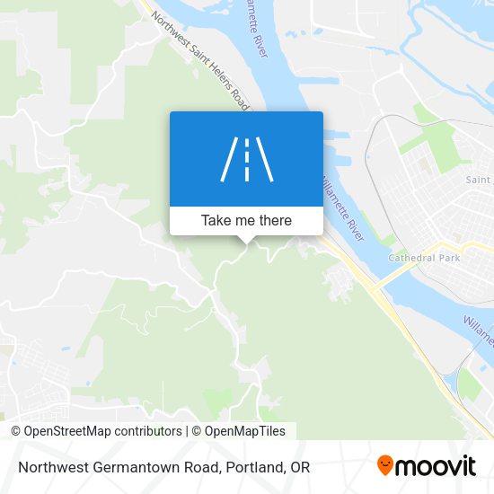 Northwest Germantown Road map