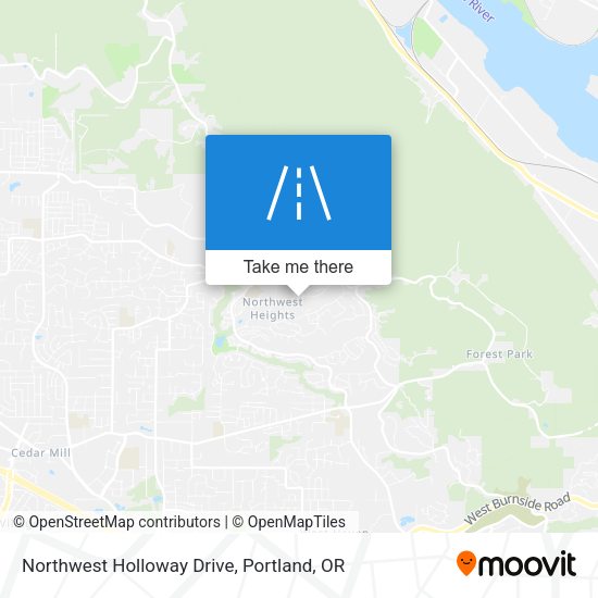 Northwest Holloway Drive map