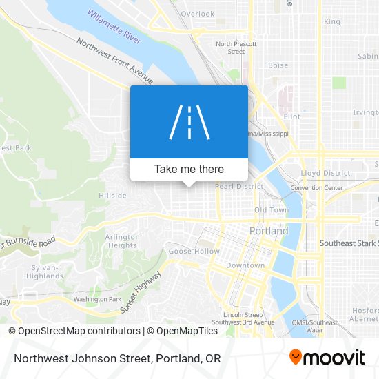 Northwest Johnson Street map