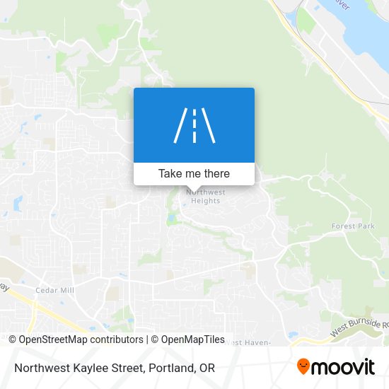 Northwest Kaylee Street map