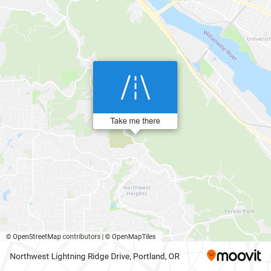 Northwest Lightning Ridge Drive map