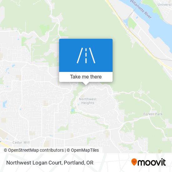 Northwest Logan Court map