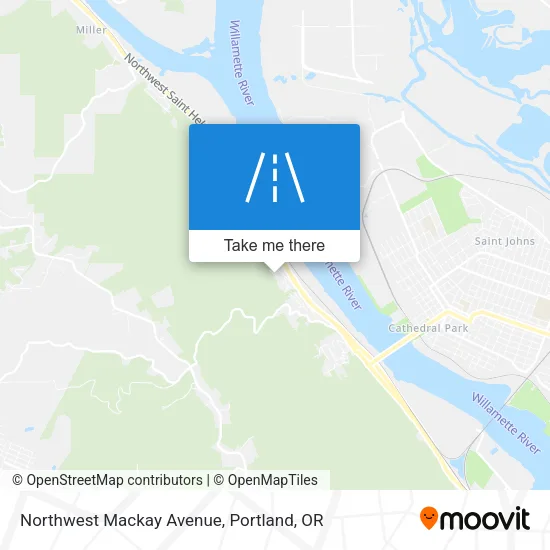 Northwest Mackay Avenue map