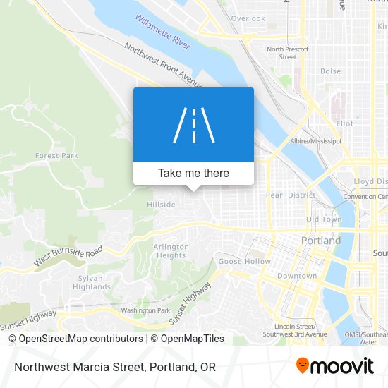 Northwest Marcia Street map