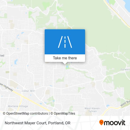 Northwest Mayer Court map