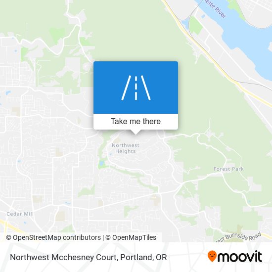 Northwest Mcchesney Court map