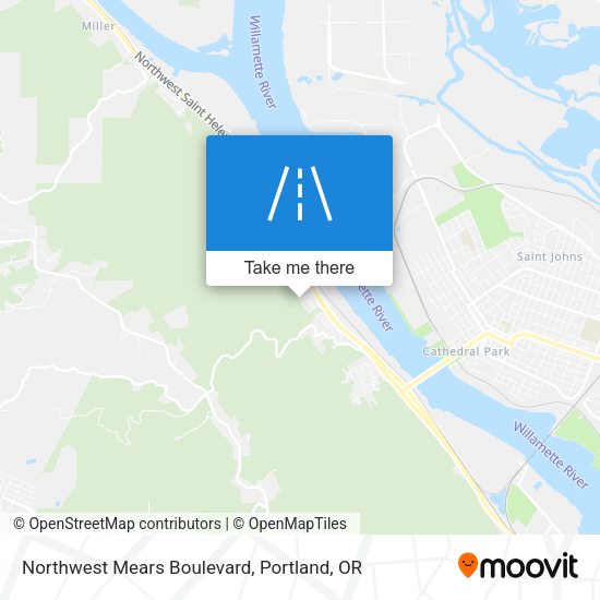 Northwest Mears Boulevard map