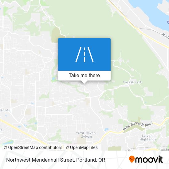 Northwest Mendenhall Street map