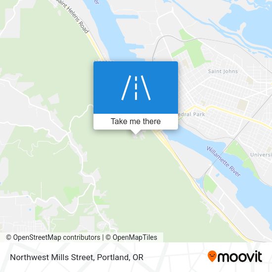 Northwest Mills Street map