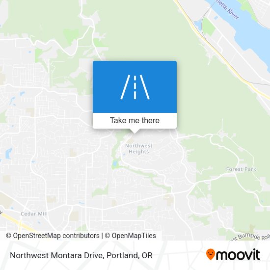 Mapa de Northwest Montara Drive