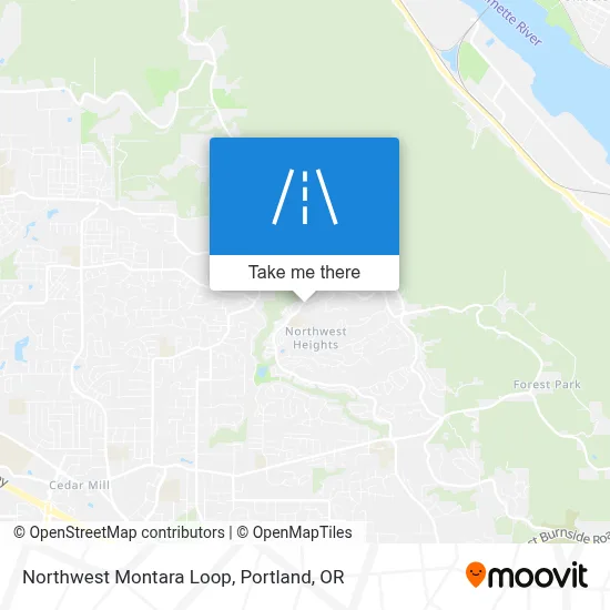 Northwest Montara Loop map