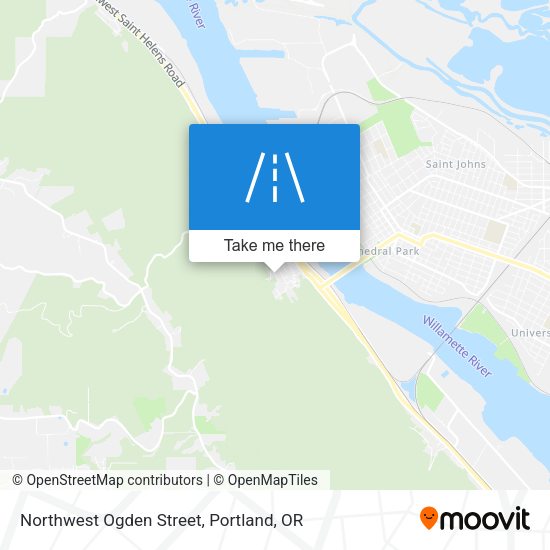 Northwest Ogden Street map
