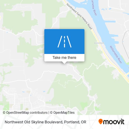 Mapa de Northwest Old Skyline Boulevard