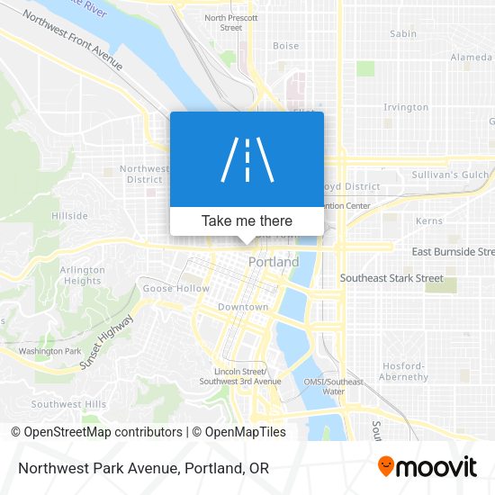 Mapa de Northwest Park Avenue