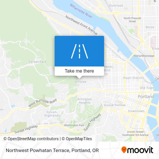 Northwest Powhatan Terrace map