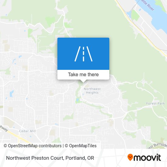 Northwest Preston Court map
