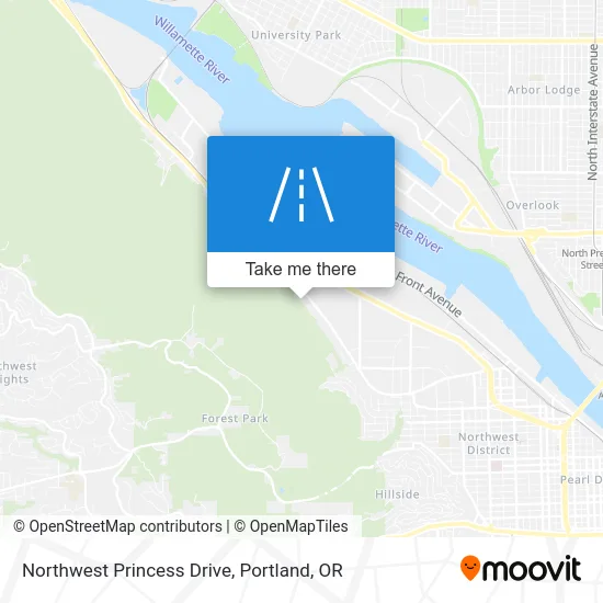 Northwest Princess Drive map