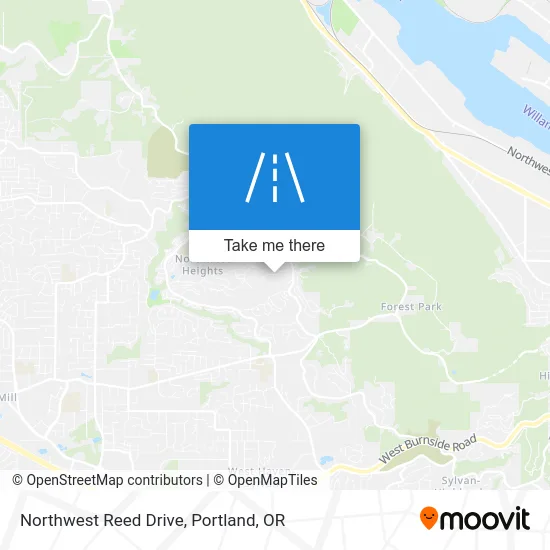 Northwest Reed Drive map
