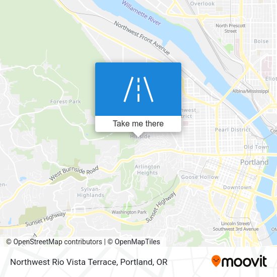 Northwest Rio Vista Terrace map