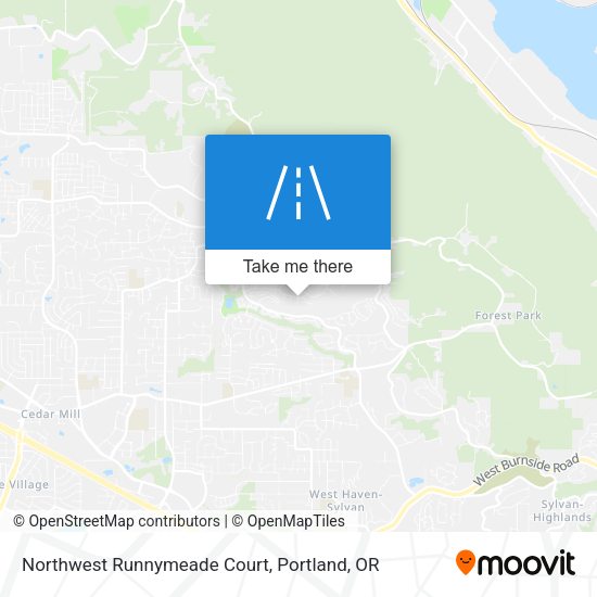Mapa de Northwest Runnymeade Court