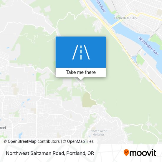 Northwest Saltzman Road map