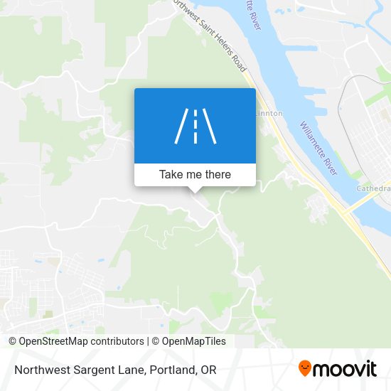 Mapa de Northwest Sargent Lane
