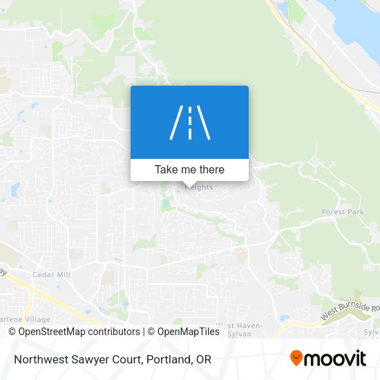 Northwest Sawyer Court map