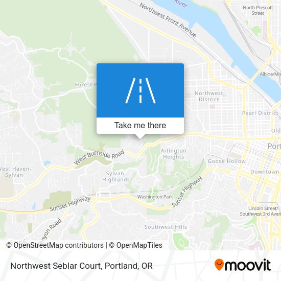 Mapa de Northwest Seblar Court