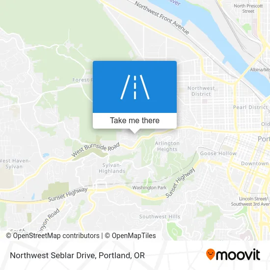 Northwest Seblar Drive map