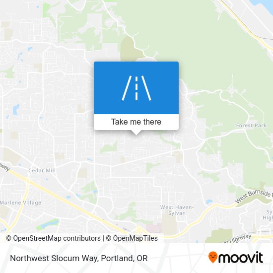 Northwest Slocum Way map