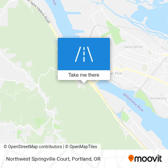 Northwest Springville Court map