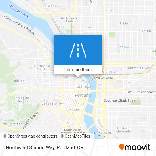 Northwest Station Way map